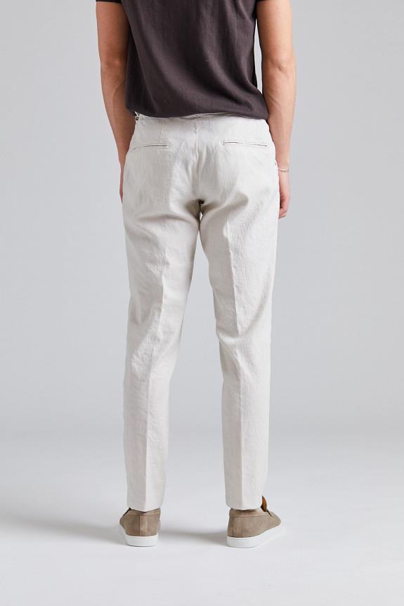 Onesto Pisa Pant Creme Cotton/Linnen-2